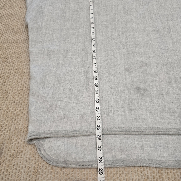 Cuyana Gray 100% Baby Alpaca Top Size XS/S Oversized Roll Edge Peru Lagenlook - Picture 4 of 13
